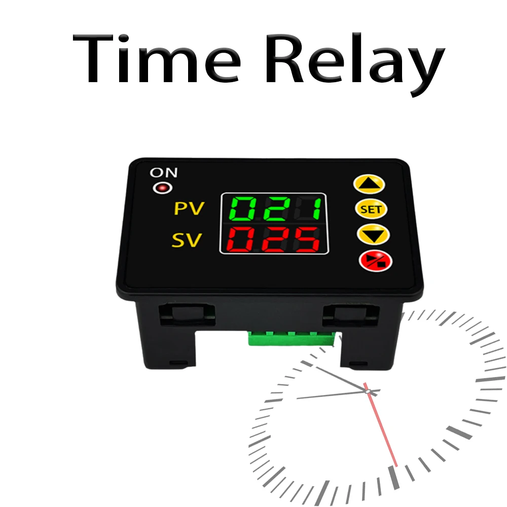 0-999s/min/hour DC 12V 24V AC 110V 220V Digital Time Delay Switch Relay T2310 Open Timer Control Module Power Supply