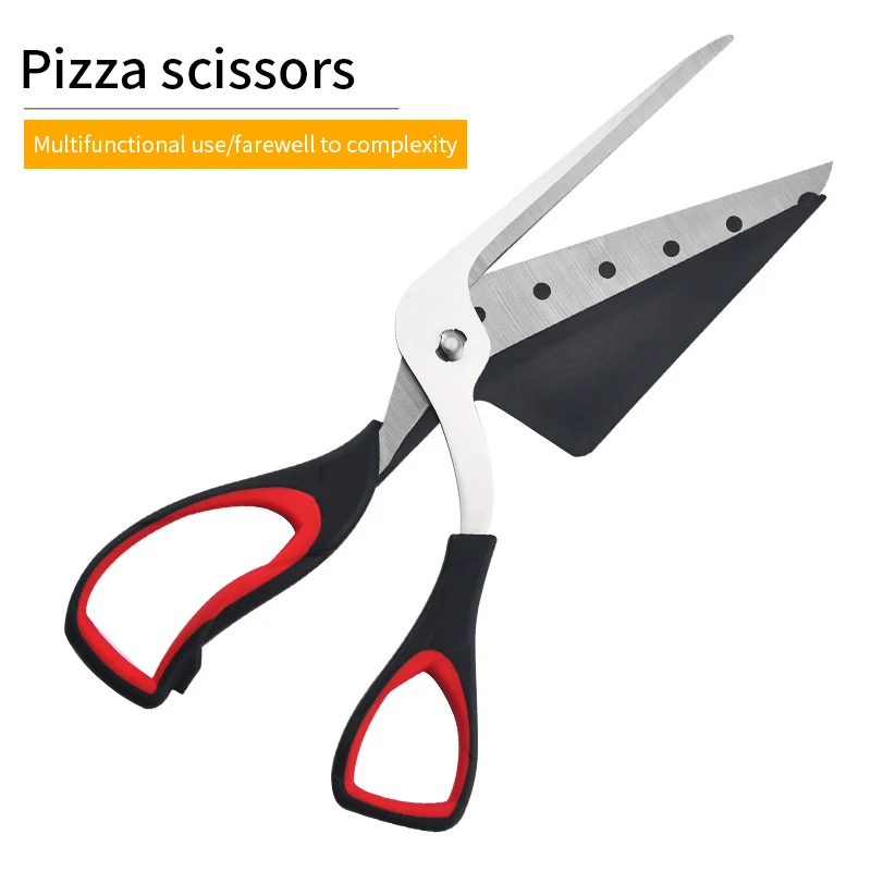 Professional Pizza Scissors Detachable Sharp Stainless Steel Blade Pizza Cutter Scissors Easy Cutting Pizza Spatula Slicer Tools