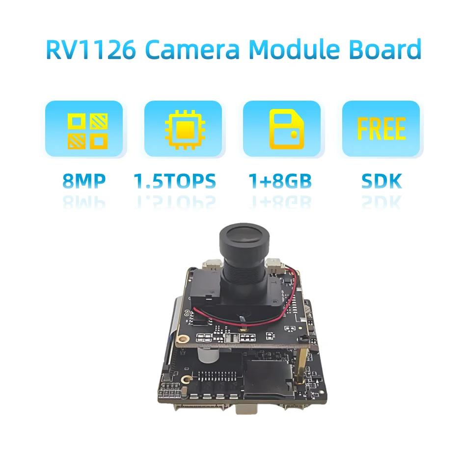 

Rockchip RV1126 Linux CCTV Network Camera Module 8mp 4K Wifi Ethernet IP Camera Kit Motherboard Professional Video Surveillance