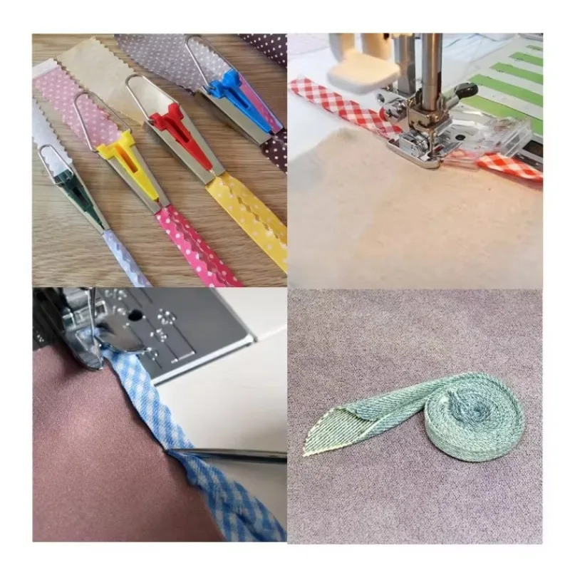 Splicing Cloth Fabric Bias Tape Maker Home Binding Tool Quilting Sewing 6mm\\9mm\\12mm\\18mm\\25mm Craft DIY Patchwork Edging Device