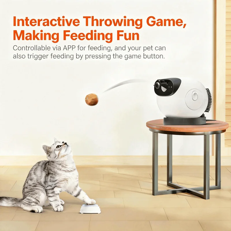 インタラクティブシリコンペットおやつディスペンサーカメラ 1 - Pet Treat Dispenser Camera Interactive のレビューと価格