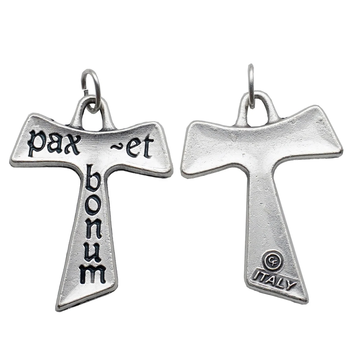 2,5 см 3,6 см Tau Pax Et Bonum крест кулон из цинкового сплава четки аксессуар для изготовления сделано в Италии 2,5 см 3,6 см Tau Pax Et Bonum крест кулон из цинкового сплава четки аксессуар для изготовления сделано в Италии