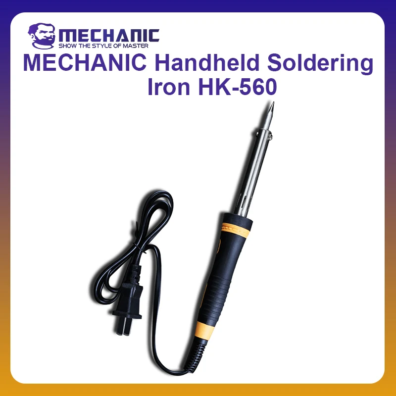 MECHANIC OFFICIAL HK-560 60W Anti-static Digital Display Soldering Iron Precise Control Fast Heating 420°C Constant Temperature