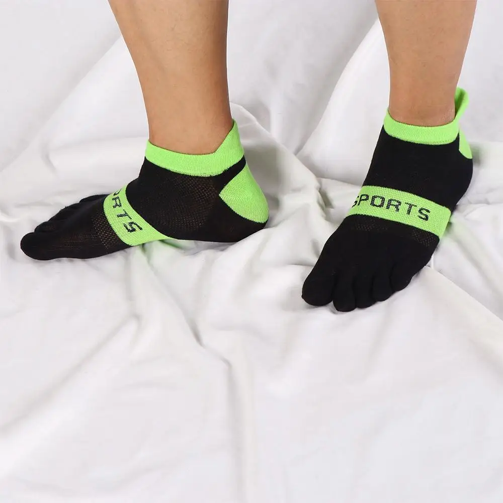 Breathable Cotton Bike Bicycle Soccer Hiking Anti-slip Five Toe Socks Sports Socks Five Finger Socks Mesh Socks