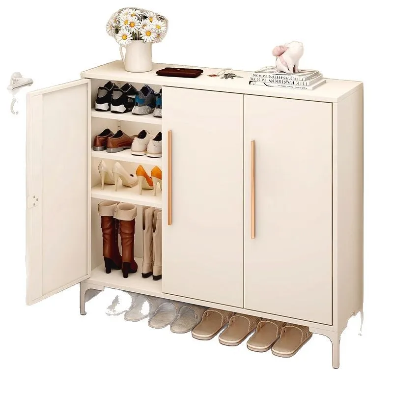 

Steel, shoe cabinet, household, door, large capacity, with lock, entrance, entrance