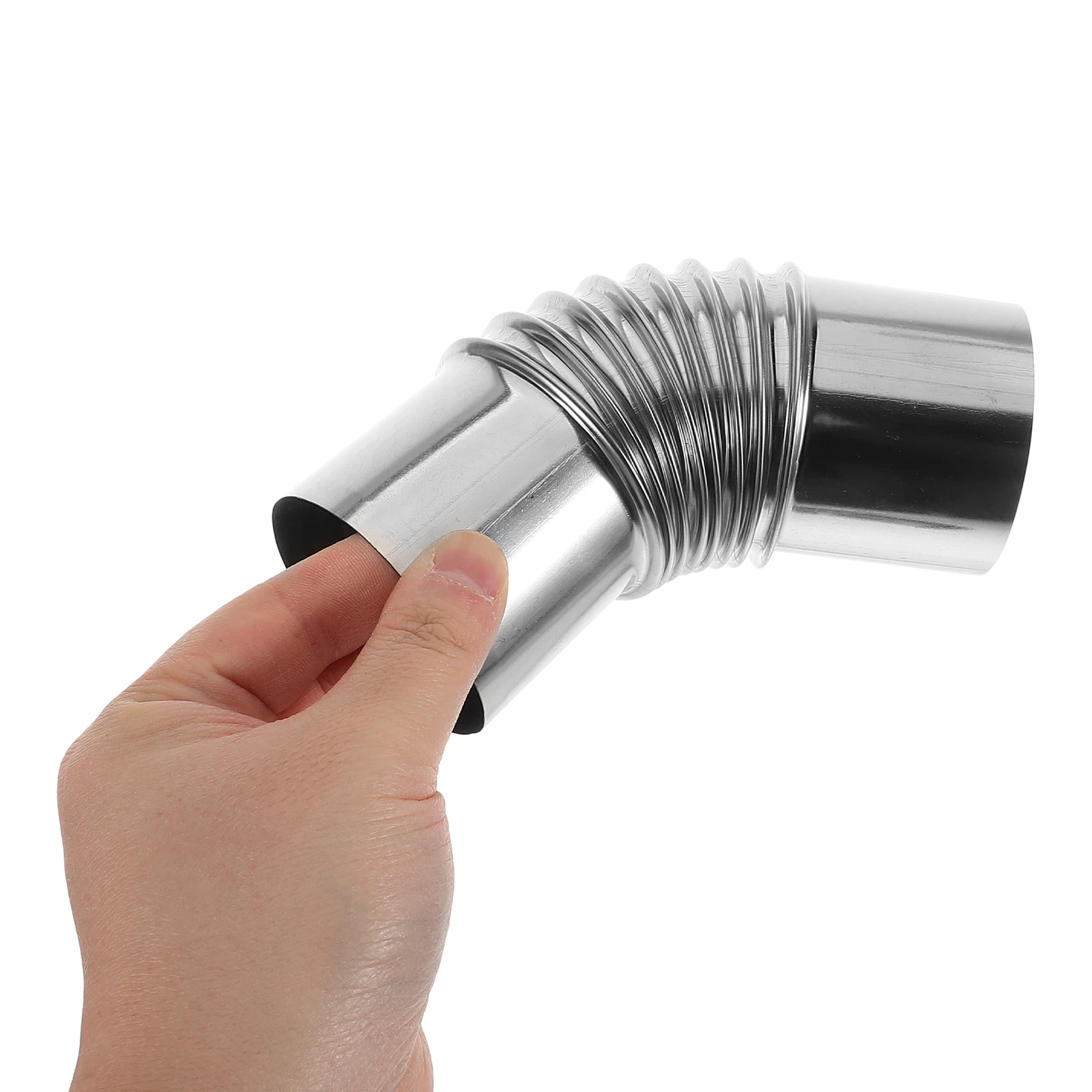 

2pcs Fireplace Pipe Stainless Steel Camping Chimney Pipe 45 Degree 90 Degree Camping Wood Stove Exhaust Flue Elbow