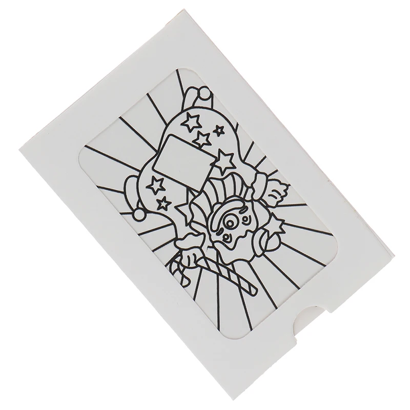 Mini tamanho mudando palhaço cor cartão truques mágicos brinquedos palco adereços mágicos