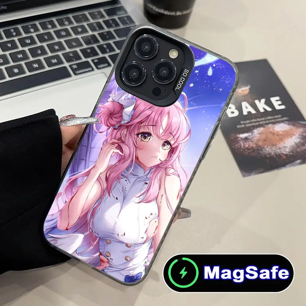 

Чехол для телефона Blue Archive Misono Mika для iPhone 17, 16, 15, 14, 13, 12, 11 Air Pro Max Plus MagSafe, полупрозрачный красочный чехол, красивый