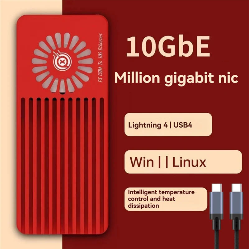 ELECT-For Thunderbolt 10G بطاقة الشبكة PX USB4 إلى 10G إيثرنت لـ Thunderbolt 3/4 10Gbps USB4 لأجهزة Mac Win10/11 Linux