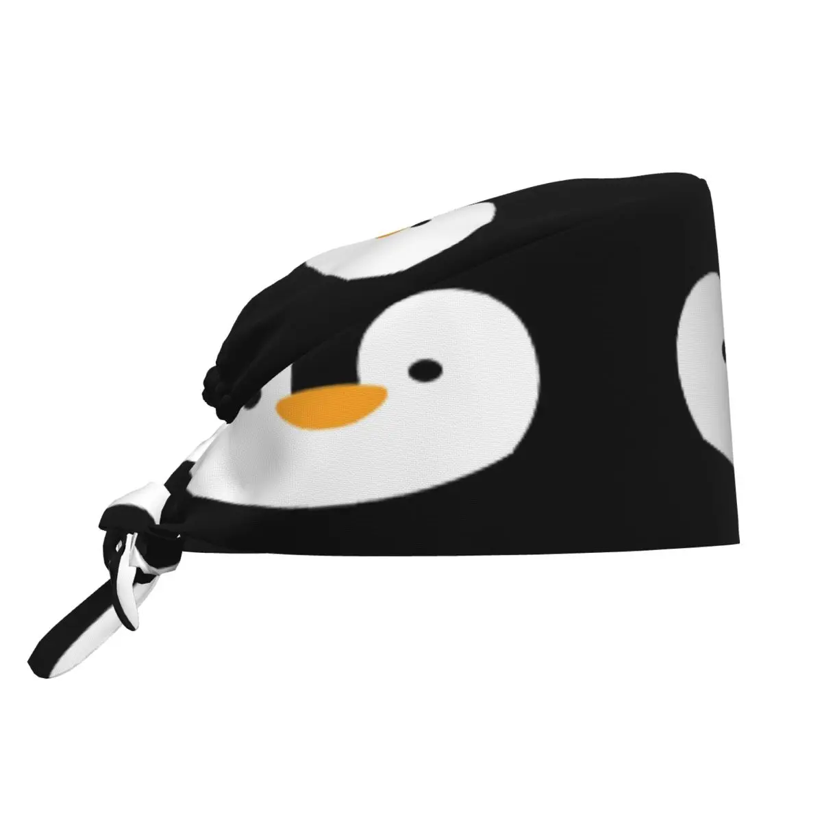 Gorro quirúrgico con control de dientes de pingüino para cantar, gorros de trabajo de enfermería con animales de dibujos animados para el cuidado de mascotas, gorro de moda para hombres y mujeres
