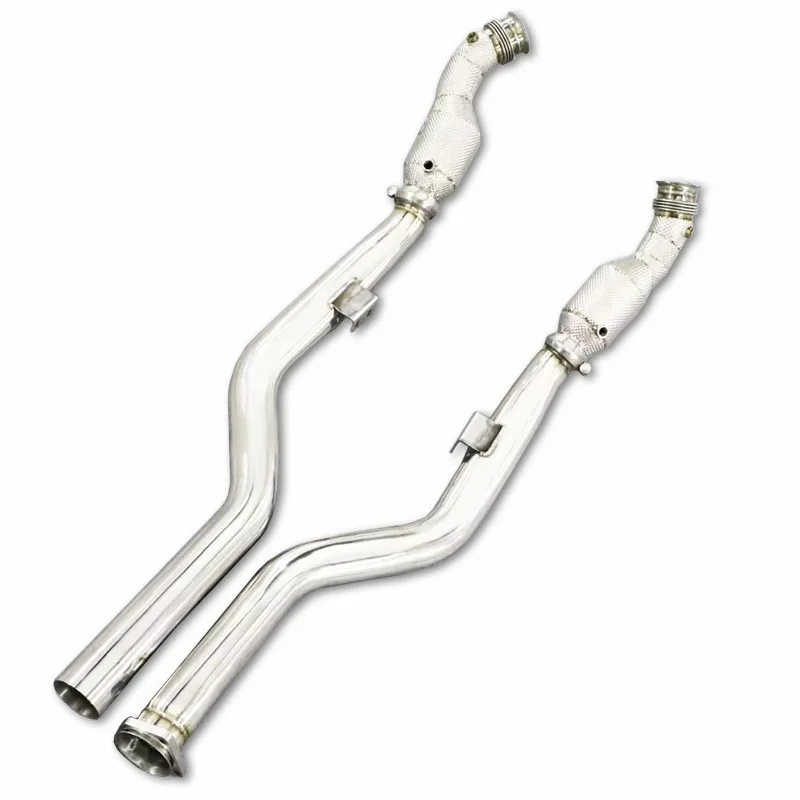

304 Stainless Steel Exhaust Downpipe For Benz S320/S350/S500/S450/S600 W220 W221 Exhaust Catalytic Converter Car Exhaust