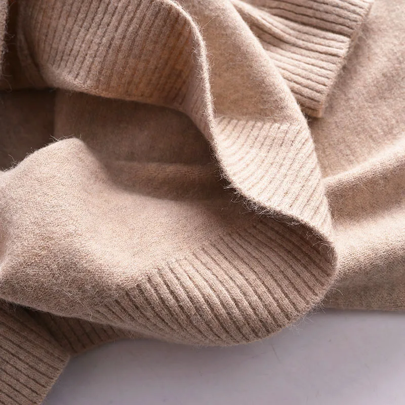 

Весенне-осенний мужской круглый вязаный свитер Ne, прямой длинный свитер-труба, светящийся модный базовый свитер цвета Crew Ne