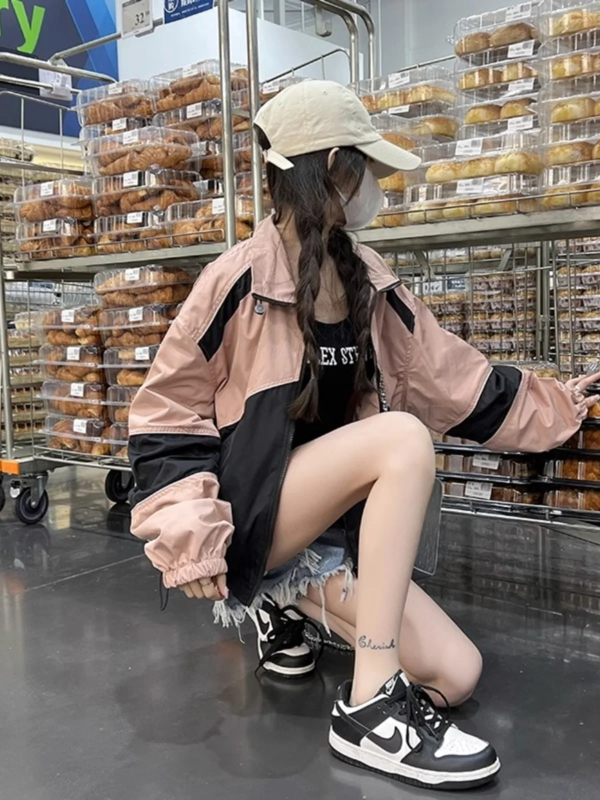 

Бейсбольные куртки Y2K женские осенние демисезонные из войлока с защитой от УФ-излучения, расклешенные, средней длины, верхняя одежда, вязаные, с отделкой из коровьей кожи, в стиле ретро