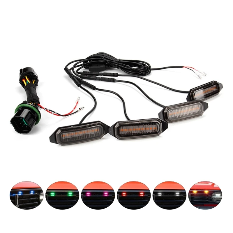 

Car Front Grille Lights Yellow EaglesEye Lamp Daytime Running Light for Tank300
