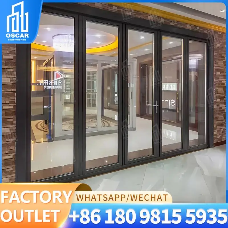 

Customizable Factory Made Double Folding Doors Ideal for European Commercial Spaces Creative Solution Bifold Door