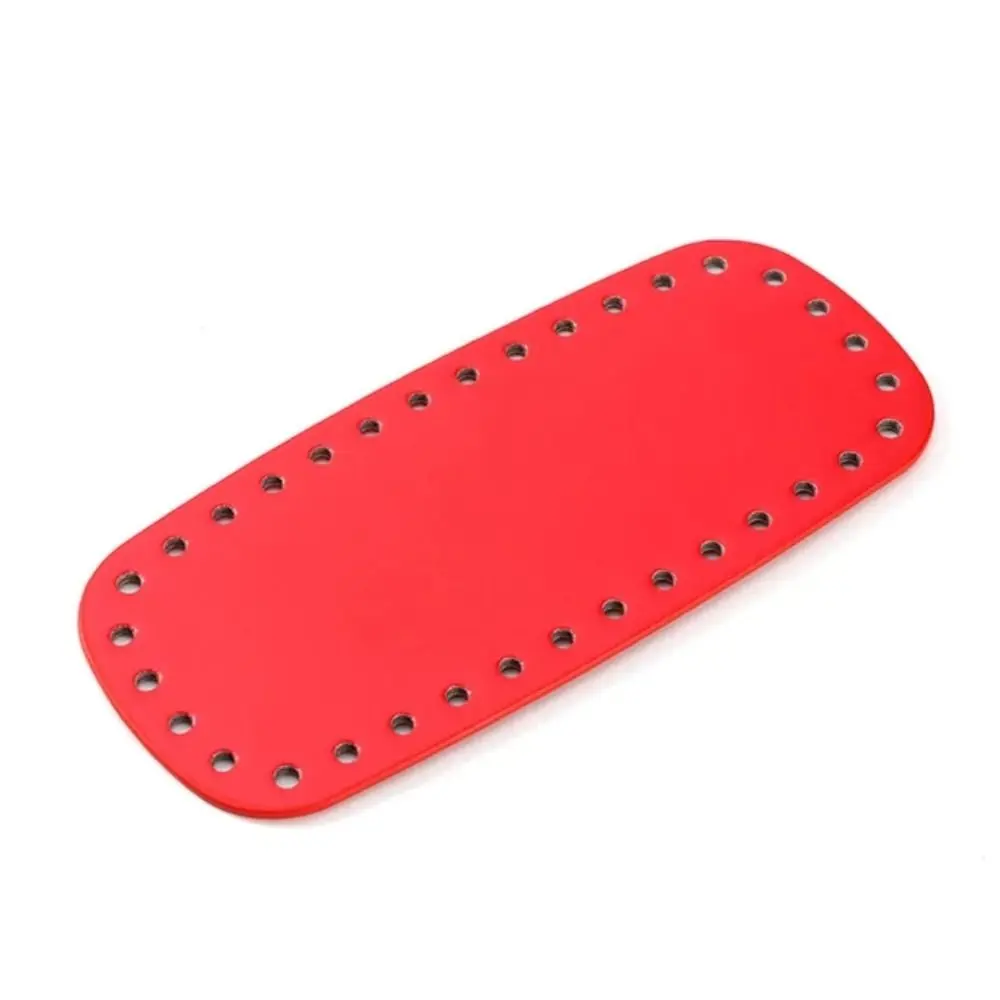

DIY PU Leather Crochet Bag Bottom Oval With Holes Long Bag Bottom Making Bags Purse Handmade Bottom Bags Accessories