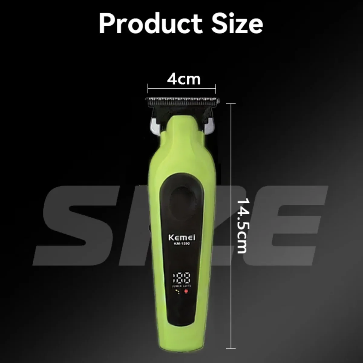 Kemei Haarschneider, professioneller Körpertrimmer, elektrische Haarschneidemaschine, wiederaufladbare Haarschneidemaschine, 0 mm Haarschneider für Männer KM-1590 – Detail 3