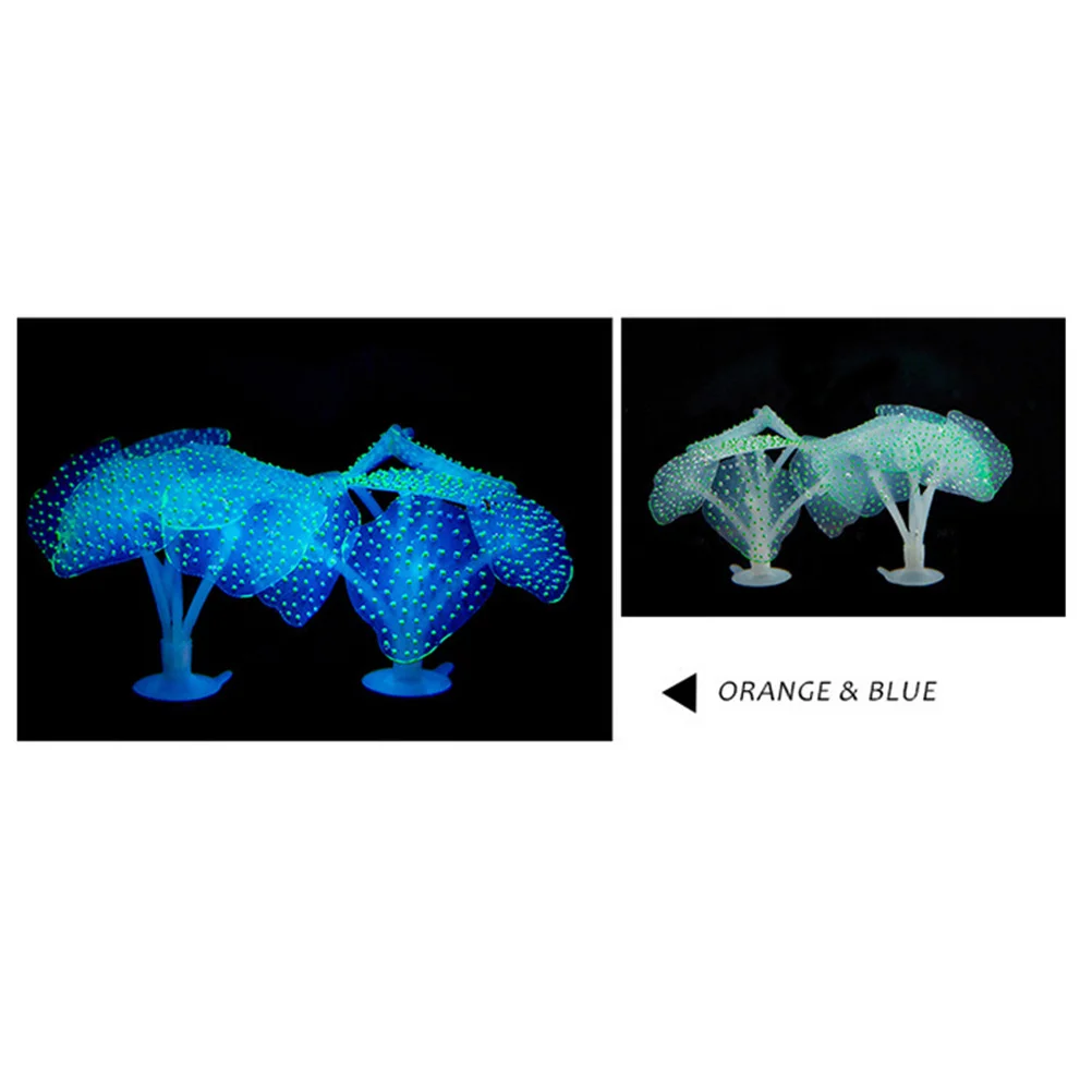 

Glowing Coral Decor For Aquarium Pink Artificial Fish Tank Ornament Suitable Fresh Salt Water Realistic Design Safe