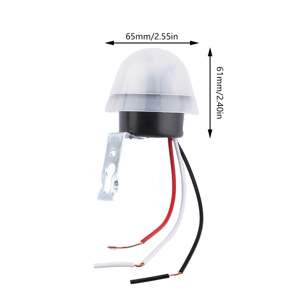 AS-20 Waterproof Sensitive Auto Photo Switch On/Off Photocell Street LED Light Switch Sensor Switch DC 12V AC 110V 220V 10A