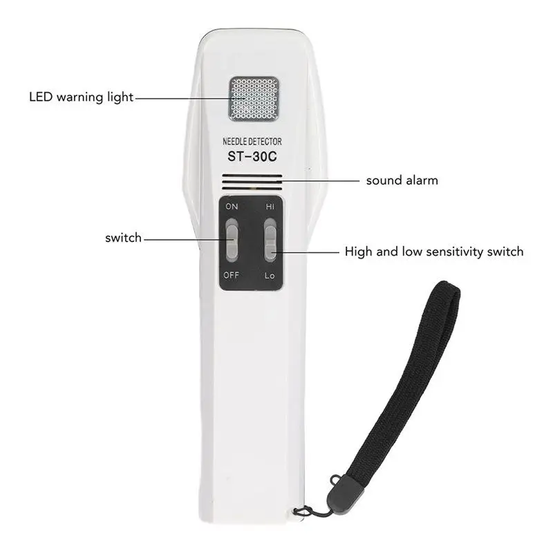 【CRAFTSMANSHIP 】Household Needle Detector Handheld High Accuracy Metal Detection Tool For Finding Pins Needles Pinpointer
