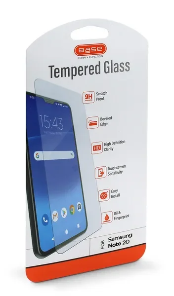 Premium Tempered Glass Screen Protector for Samsung Galaxy Note 20 — 9H Hardness, Oleophobic Coating, Bubble-Free Installation,
