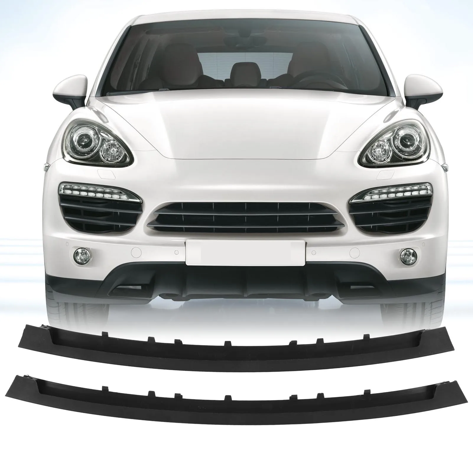 2pcs Front Bumper Center Grille Molding Trim 95850597300 For Cayenne 958 2010 To 2014