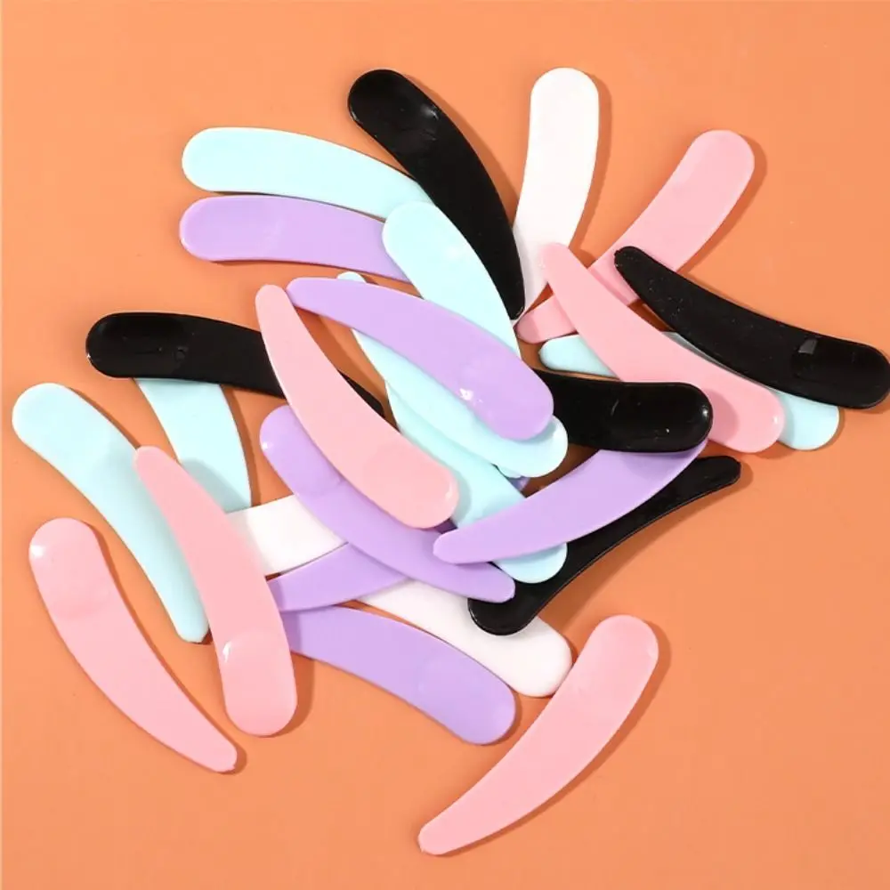 5 unids/set de cucharas de crema para máscara desechable, Mini espátula mezcladora, cuchara curva, barra de crema para ojos, kits de herramientas de belleza para el cuidado de la cara