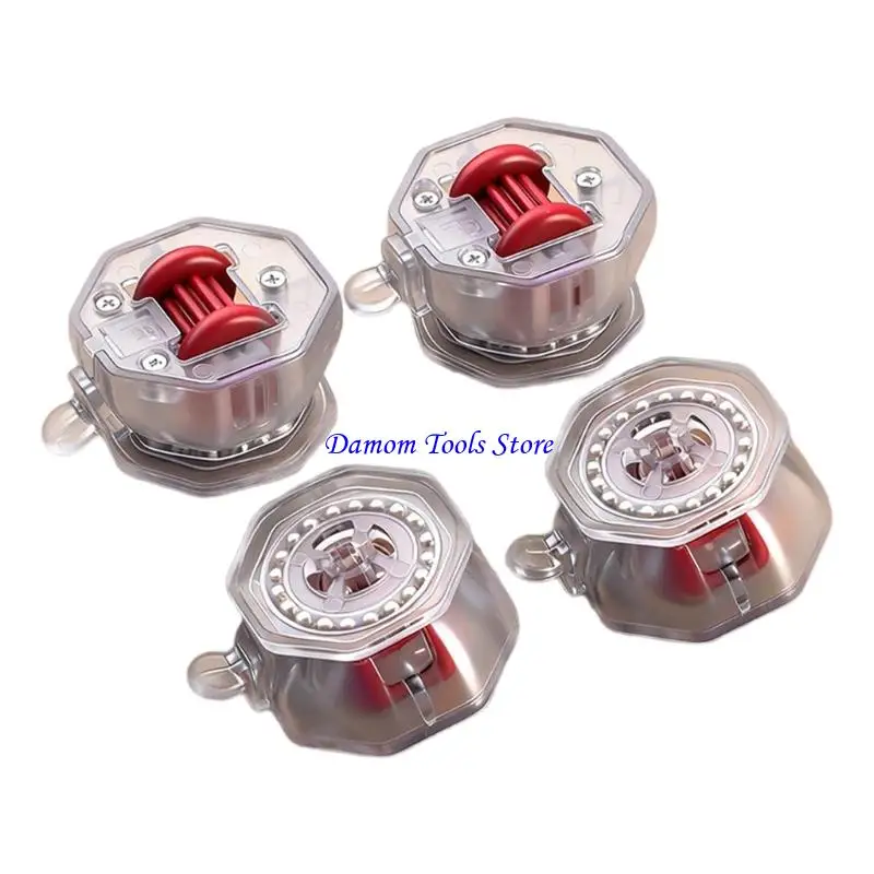 57BE 4Pcs Appliance Rollers Adhesive Casters Wheel Sticky Swivels Pulley Universals Wheel Small Appliance Slider with Brake