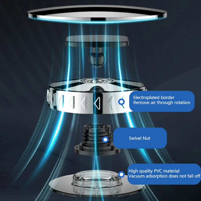 مرآة النقطة العمياء للسيارة مكونة من قطعتين، مرآة أمان مرورية كاملة الرؤية، مساعد ركن محدب بزاوية واسعة 360 درجة #4