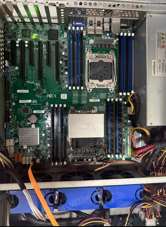 X10DRi Dual LGA2011 server main board, C612 chipset | Support E5~ 2600 V3/V4 processor, 16 DDR4 memory slots, used