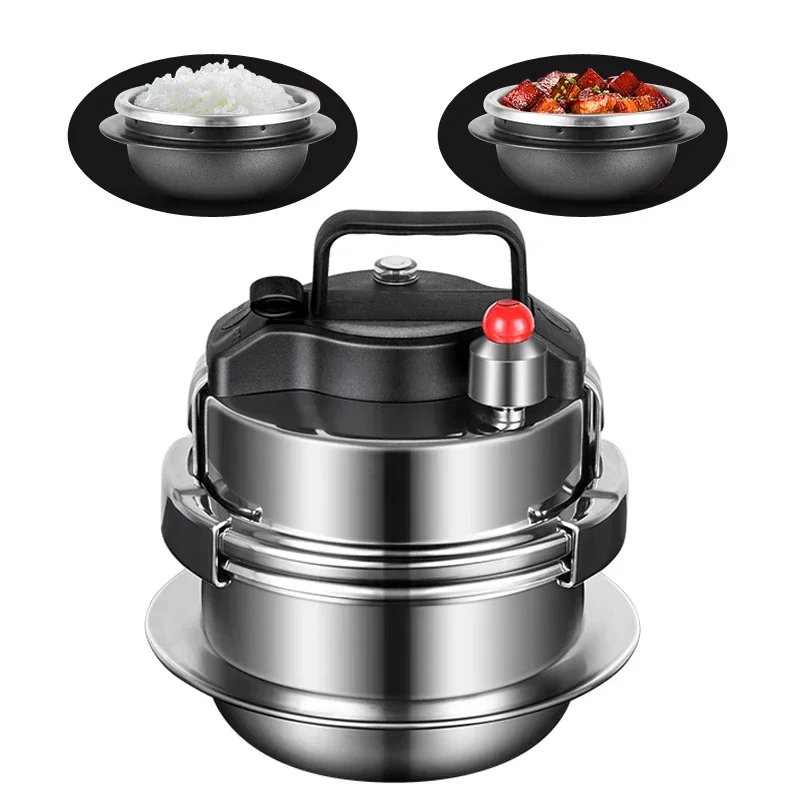 

Gas Induction Cooker Universal Mini Stainless Steel Pressure Cooker Pot Soup and Rice Multifunctional Household Stew Pot
