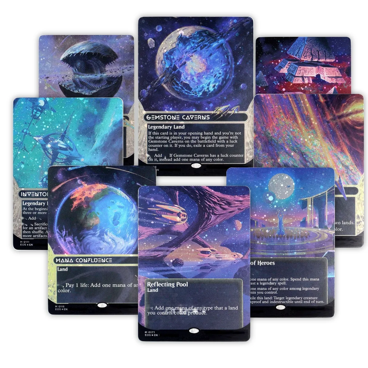 Galaxy Foil  EOS Ancient Tomb/Lotus Field/Mana Confluence TCG M Proxy Cards Custom Top Quality Game Collection Trading Cards
