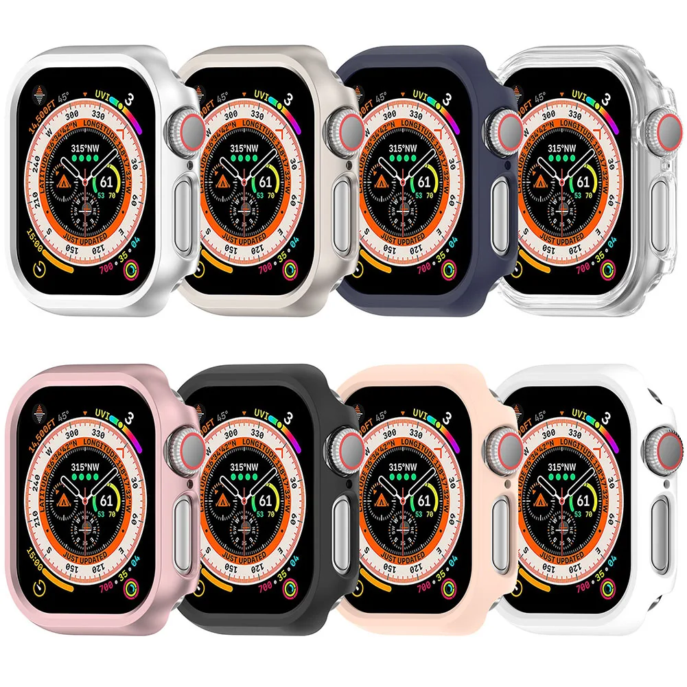 Capa protetora para relógio, capa protetora antiarranhões para pc rígido para apple watch série 10 42mm/46mm, acessórios