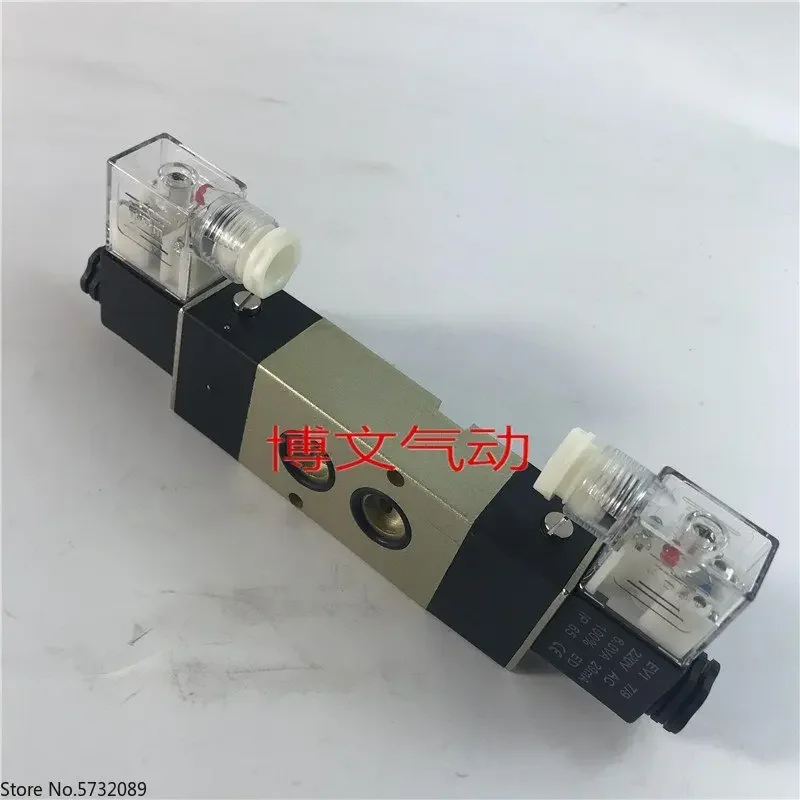 Electromagnetic valve 4K320-10-B 4K320-08B two position five way dual electric control plate directional valve