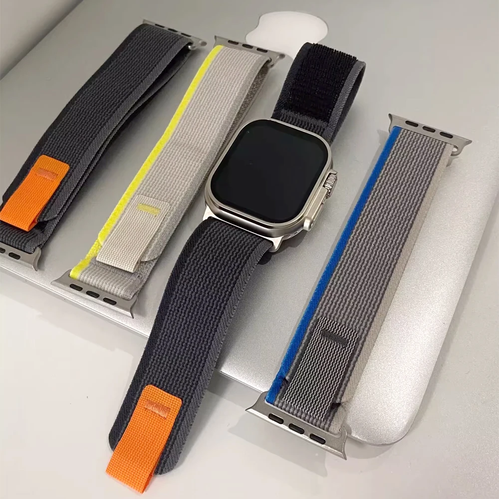 Trail Loop for Apple Watch Ultra Band 44mm 45mm 49mm 40mm 41mm 42mm 38mm nylon sport bracelet correa series 9 8 7 6 5 4 se Strap