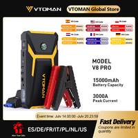 VTOMAN V8 Pro 3000A Car Jump Starter Power Bank 55.5Wh Car Starting Device Fast Charging Car Battery Charger Booster