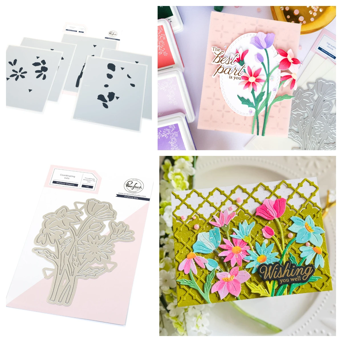 

2025 November Pink Fresh Metal Cutting Dies Wildflower Elegance Stencil Dies Set DIY Scrapbooking Greeting Card Holiday Template