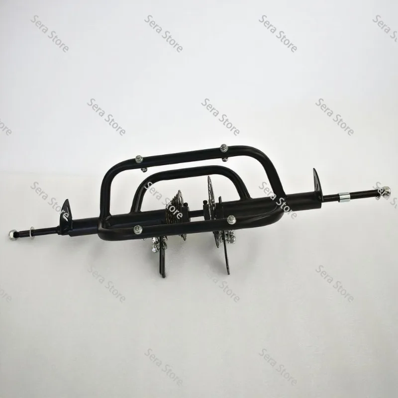 Senior Pedal Tricycle Rear Axle With Rear Storage Basket Replacement Spare Parts Stable Load Bearing Accessory