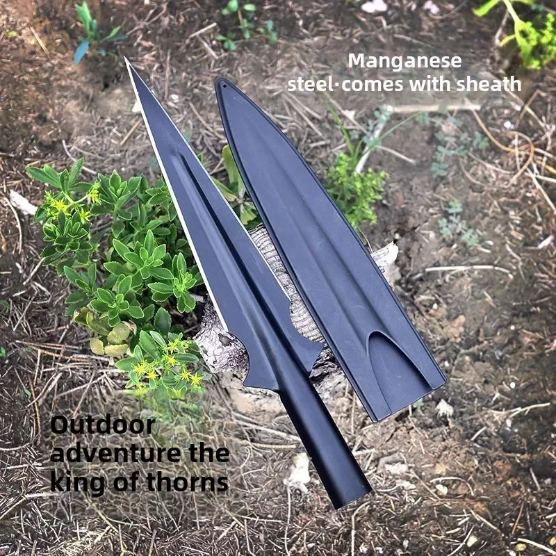 خنزير الرمح المحمولة والانفصال الحصان الرمح الزولو المجرف الأحمر الكرز الرمح رئيس المجرف أداة الدفاع عن النفس معدات التخييم في الهواء الطلق