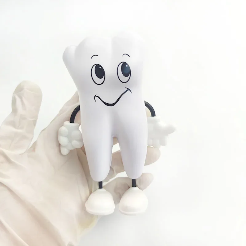 1 piece Tooth-figure Squeeze Toy Dental Clinic Dentistry Promotional Item Dentist Gift Soft PU Foam Model Shape 12.5cm