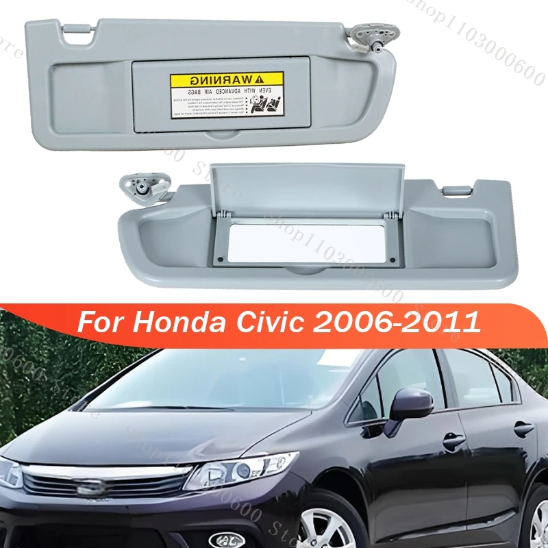 Sun Visor For Honda Civic 2006 2007 2008 2009 2010 2011 Grey Passenger Side Sun Visors Auto Parts 83230-SNA-A01ZB