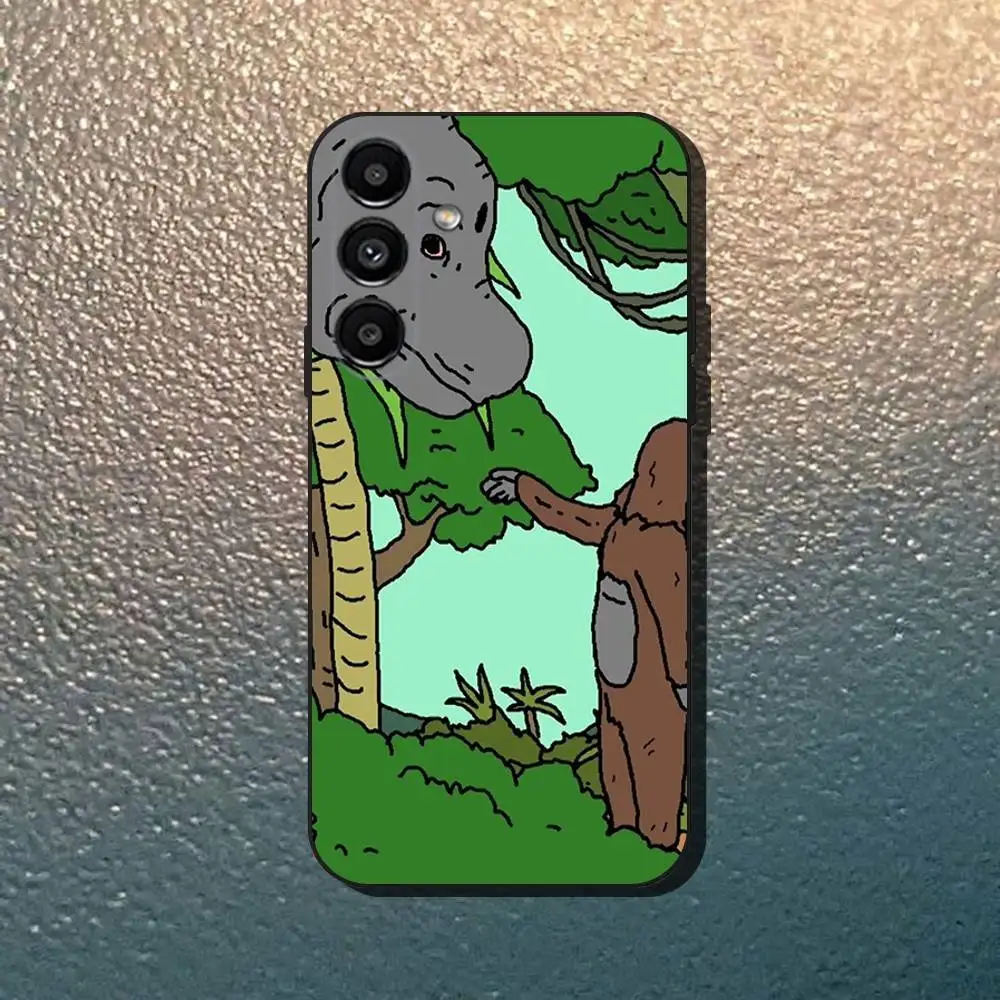 حافظة هاتف Sassy The S-Sasquatch لهاتف سامسونج جالاكسي A13، A21s، A22، A31، A32، A52، A53، A71، A80، غلاف أسود ناعم #6