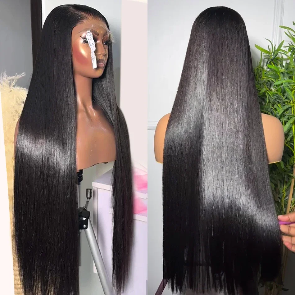 

250% Brazilian 30 40 Inch Straight 13x6 Lace Frontal Human Hair Hd Transparent 13x4 Front Wig Human Hair Wigs For Black Women