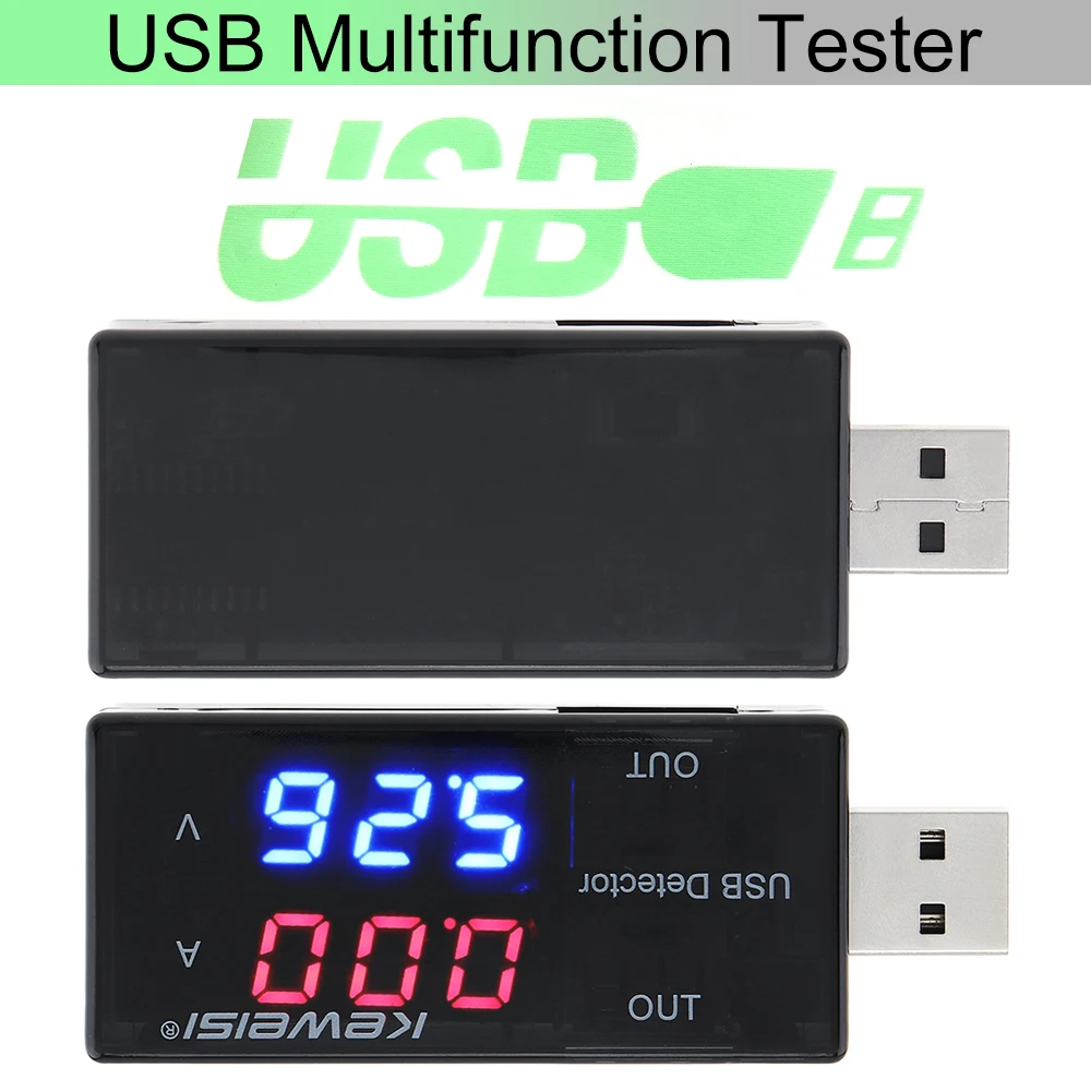 

LCD Current Voltage Charger Capacity Tester USB Charger Doctor Power Meter Text Voltmeter for Mobile Phone Repair