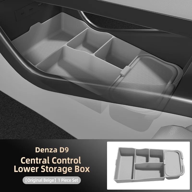 

Для Denza D9 2024 года: нижний многофункциональный органайзер для центральной консоли, изготовленный на заказ, лоток-органайзер, аксессуары для интерьера