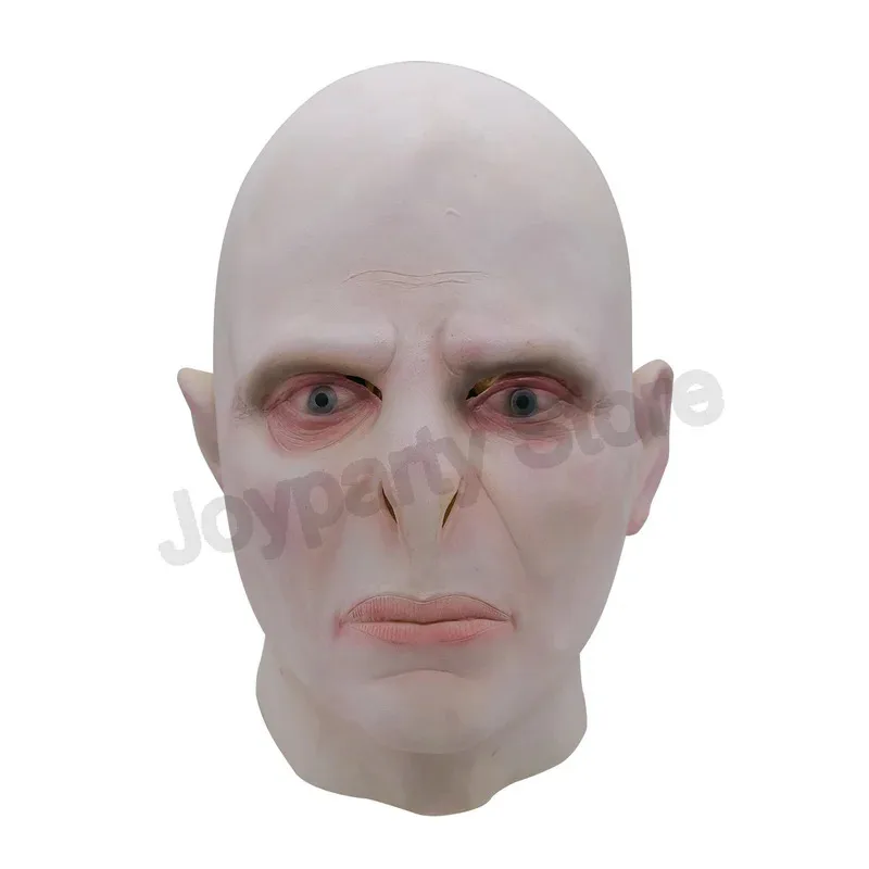 L2025l جديد فولدمورت لعب الأدوار قناع المدرسة السحرية توم مارفولو ريدل أغطية الرأس الرعب أصلع اللاتكس قناع هالوين قناع حفلة ماس