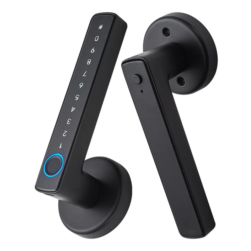 

ABSQ-Tuya F6 дверной замок с отпечатком пальца Bluetooth умная электронная клавиатура с управлением через приложение RFID-ключи водонепроницаемые для дома и отеля