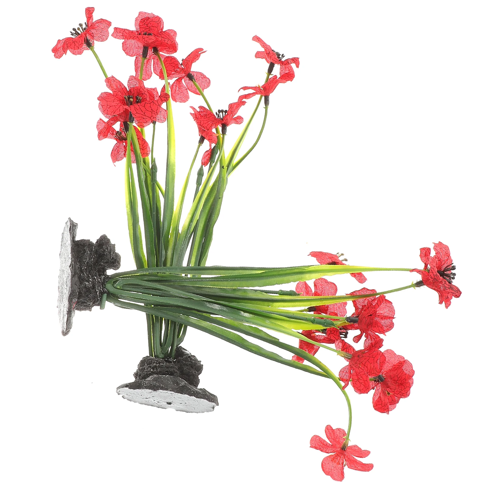 

2pcs Water Grass Decor Delicate Fake Aquarium Plant For Fish Tank Desktop Home Decoration Small Fishtank Supplies