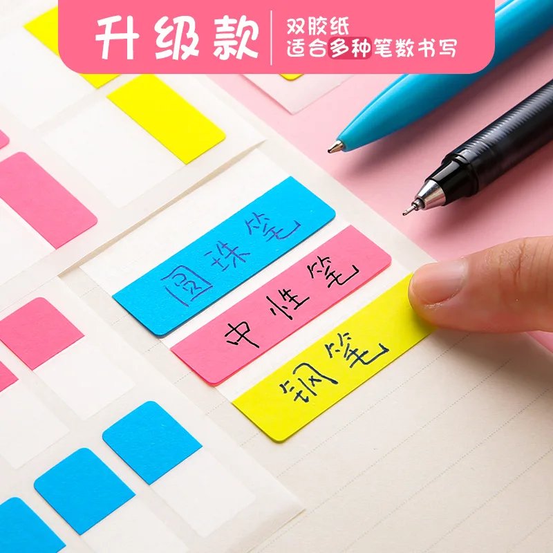 Fluorescence colour Self Adhesive Memo Pad Sticky Notes Bookmark Point It Marker Memo Sticker Paper Office School Supplies