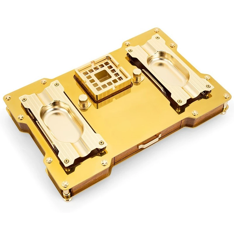Cigar set luxury set, metal cigar ashtray, wooden storage gift box